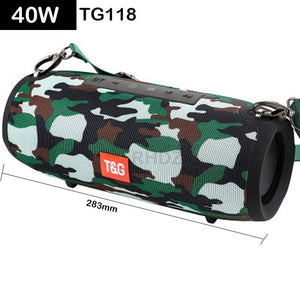 High power 40W Bluetooth speaker bass Portable column wireless Stereo subwoofer Music Playe Center With 3600mAh Battery soundbox